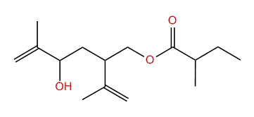 4-Hydroxy-2-isopropenyl-5-methyl-5-hexenyl 2-methylbutyrate